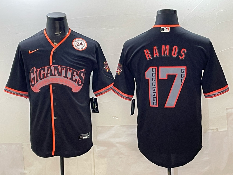 2026 Men Nike San Francisco Giants #17 Ramos black Game MLB Jersey 0624001